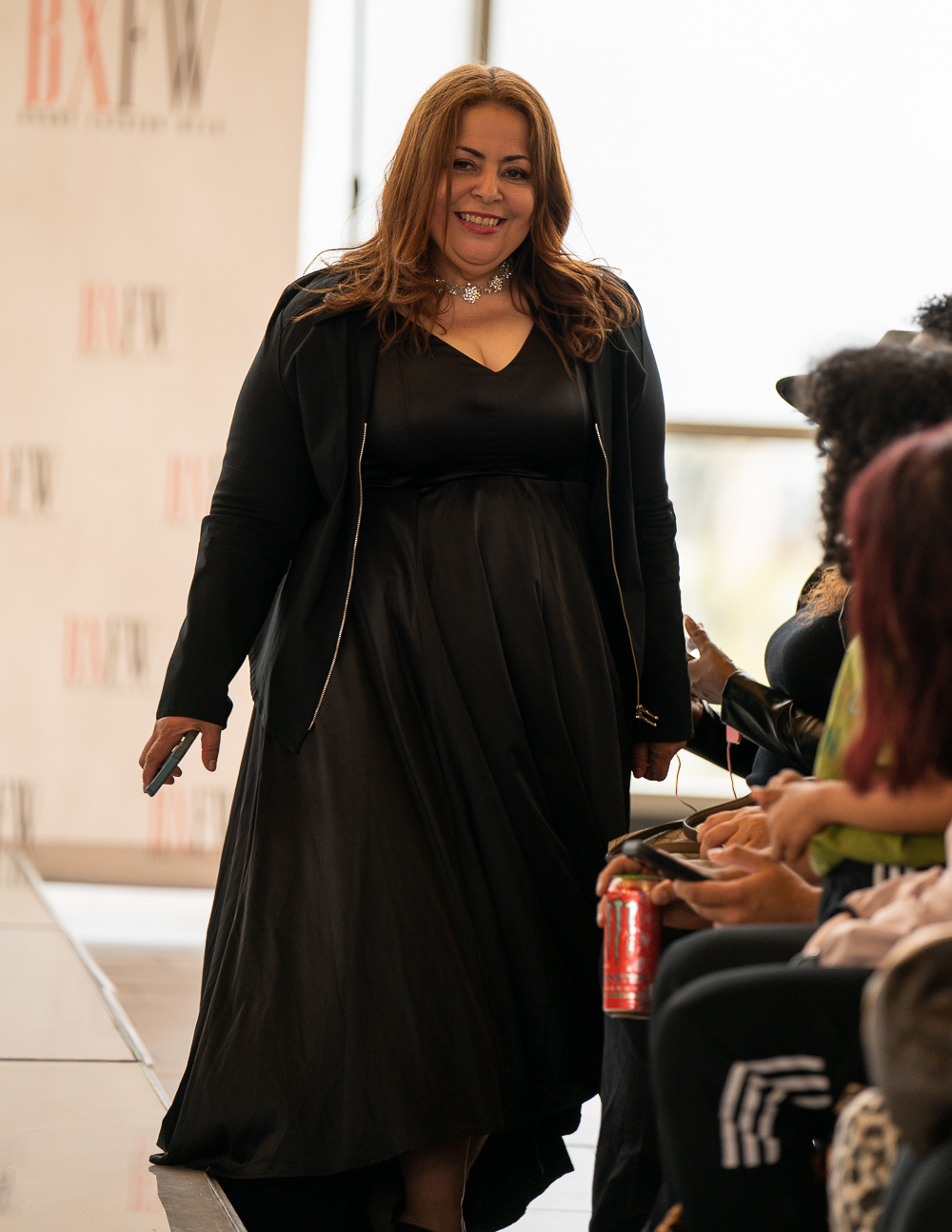 Flora Montes on the runway at South Bronx Fashion Week